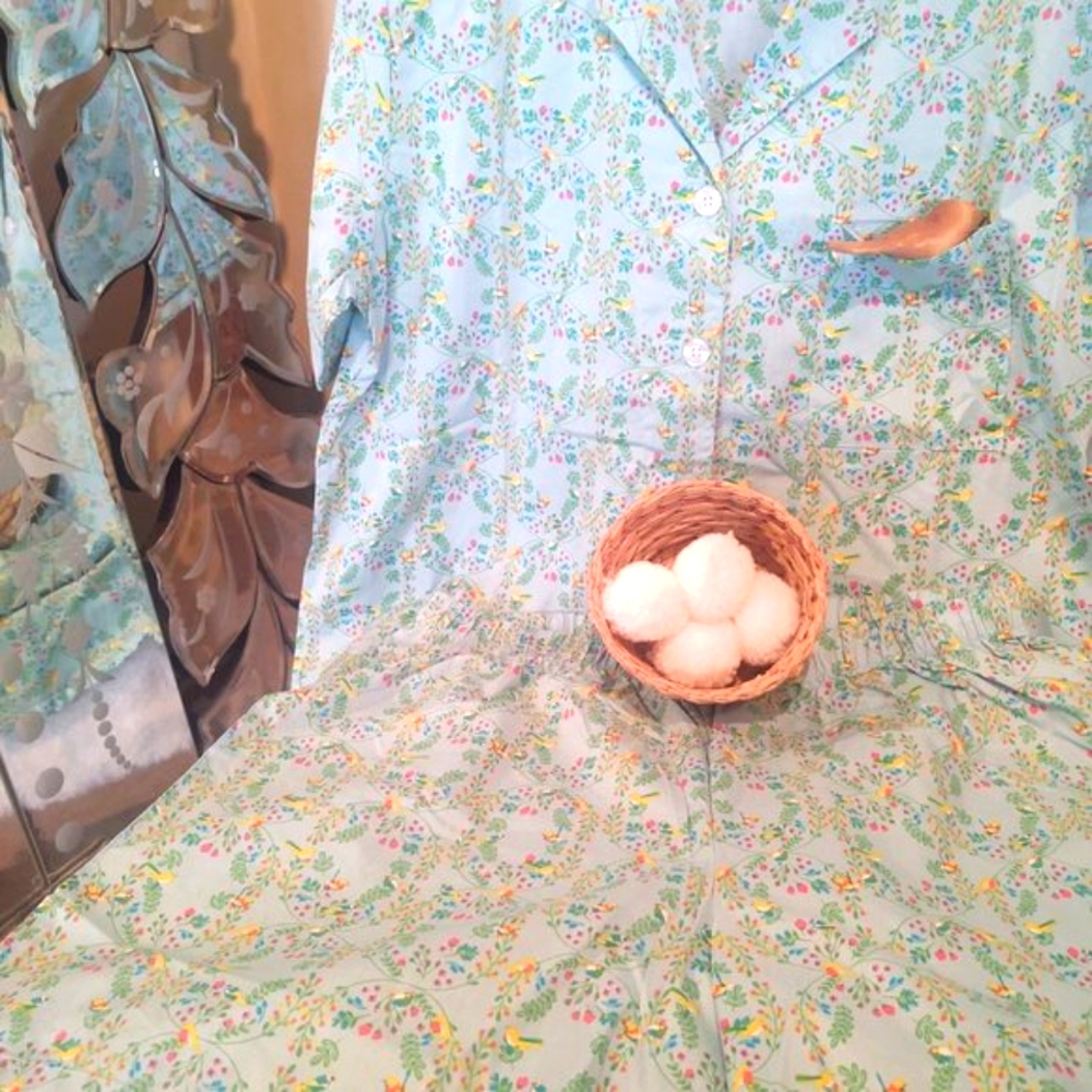 🐦 Bird•PJs~Poplin-Cotton, 2 PC Pajama Set~ Shorts & Top